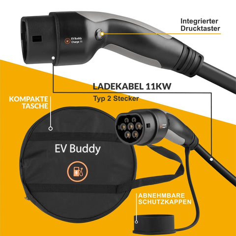 EV Buddy Charge 11 Tesla Edition - 11kW 6m